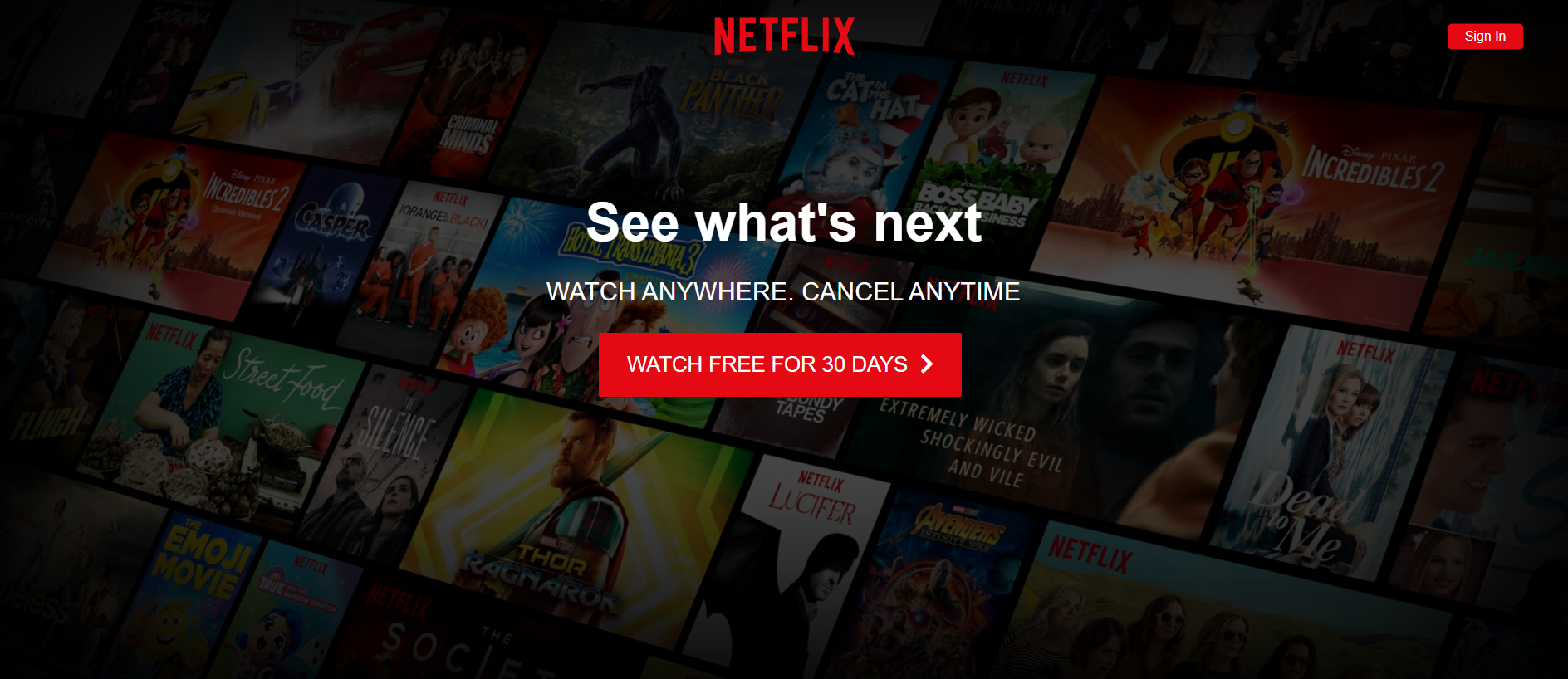 Stored capture of netflix-clone-coral-iota.vercel.app