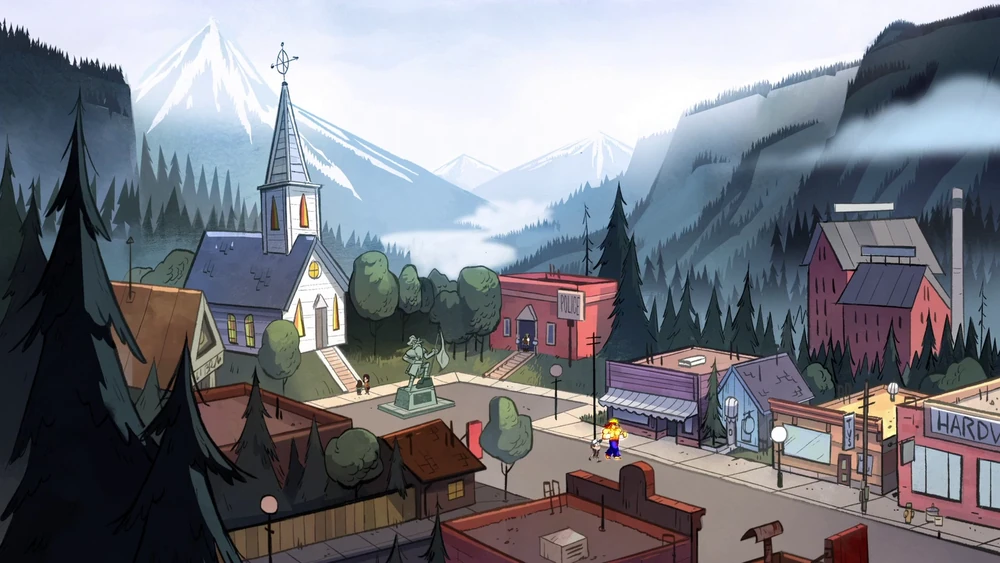 Map Gravity Falls Minecraft Map