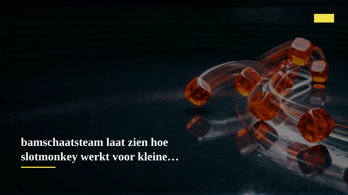 bamschaatsteam laat zien hoe slotmonkey werkt voor kleine budgetten