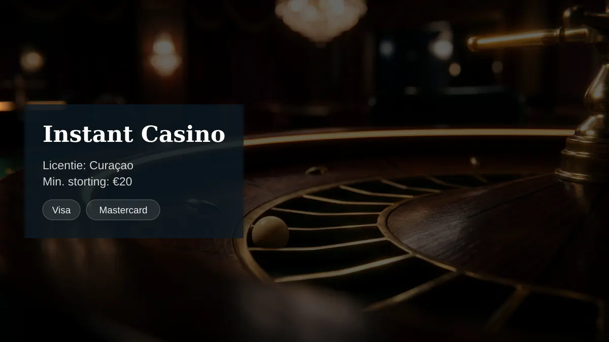 Instant Casino — welkomstbonus 200% tot €7.500 + 25 FS, betalingen: Visa, Mastercard, Sofort, Giropay, Pix