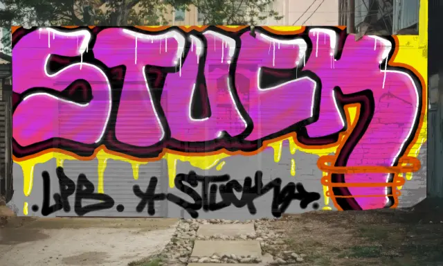 Graffiti artwork by STUCK1