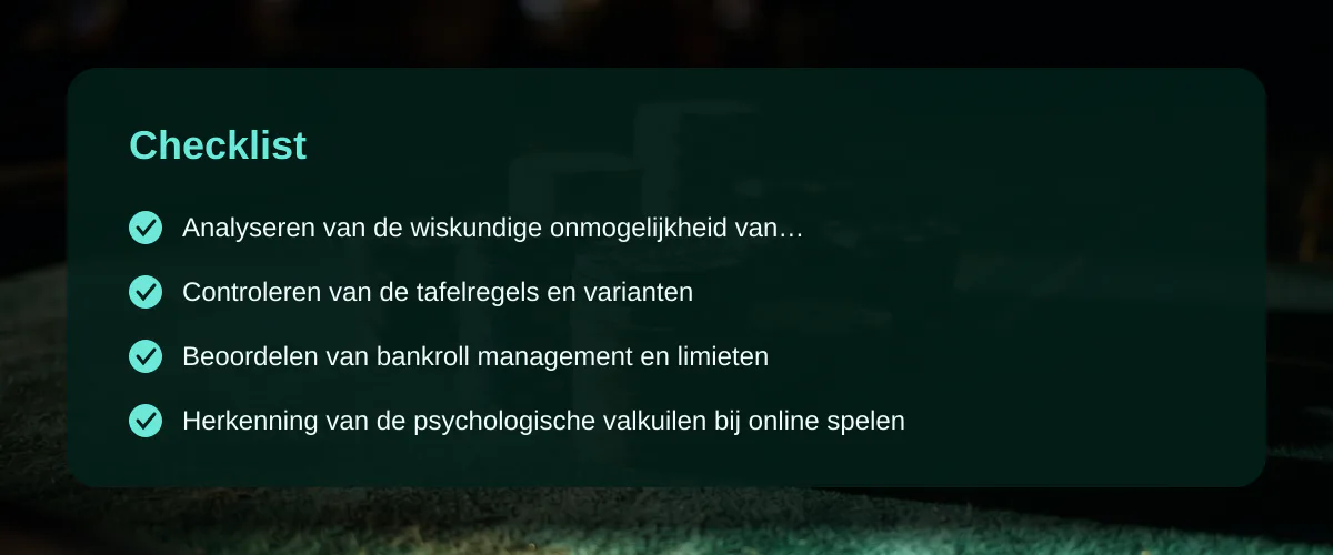 Bekijken van de realiteit achter tips roulette casino — Checklist