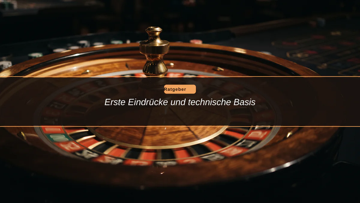 Erste Eindrücke und technische Basis
