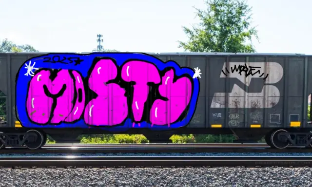 Graffiti artwork by Mosty