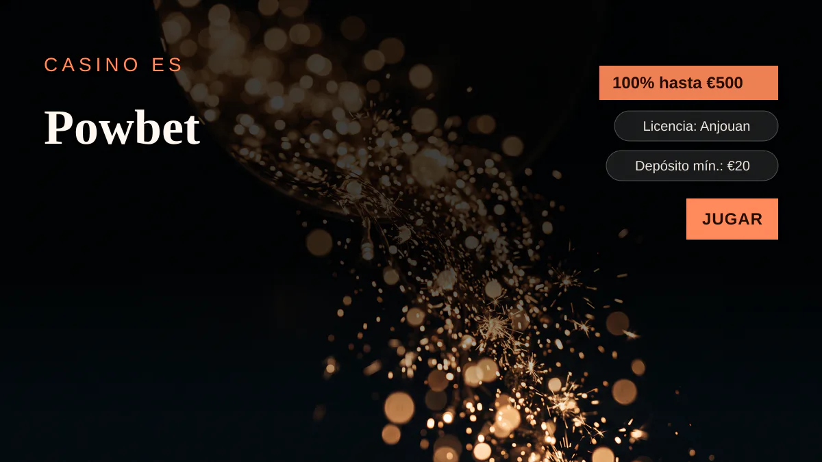 Powbet casino  bono de bienvenida 100% hasta 500 + 50 FS, pagos: Visa, Mastercard, Skrill, Neteller, Paysafecard