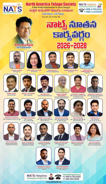 Raj Allada Is NATS President For 2026-28