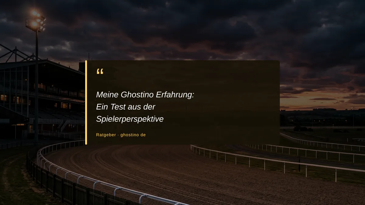 Meine Ghostino Erfahrung: Ein Test aus der Spielerperspektive