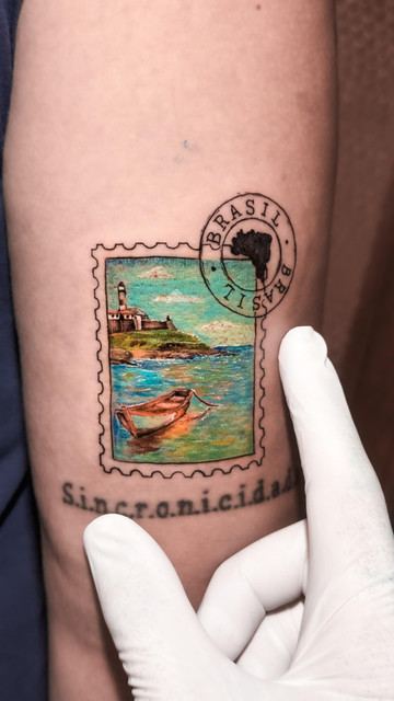Tatuagem colorida exemplo 2