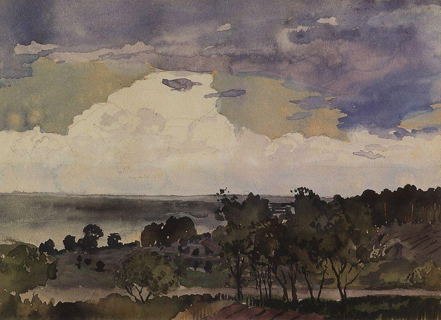 Пейзаж с озером 1896