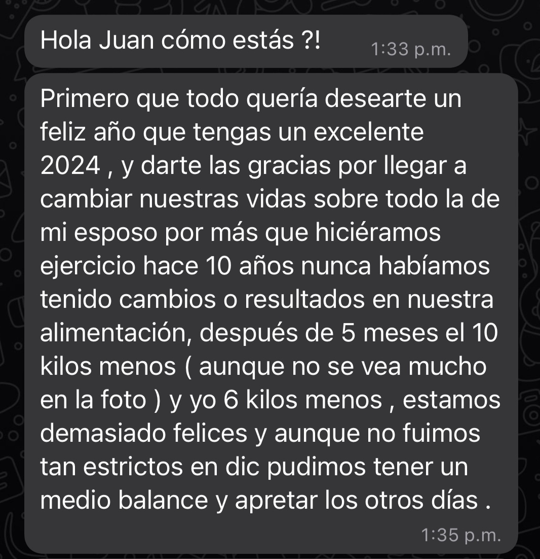 Mensaje de cliente