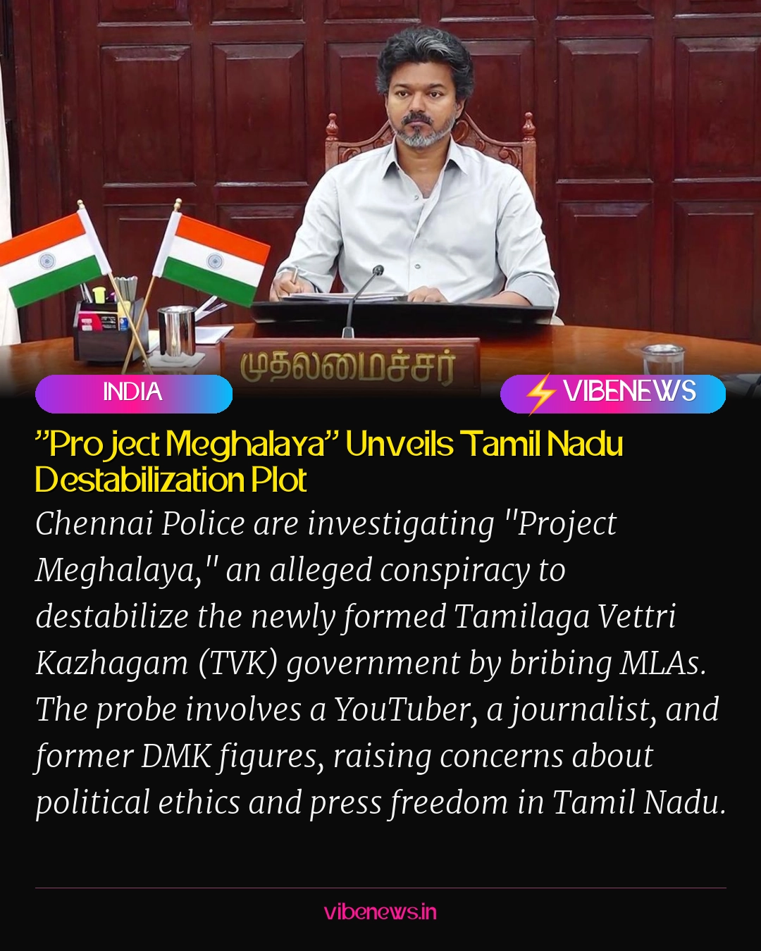 “Project Meghalaya” Unveils Tamil Nadu Destabilization Plot