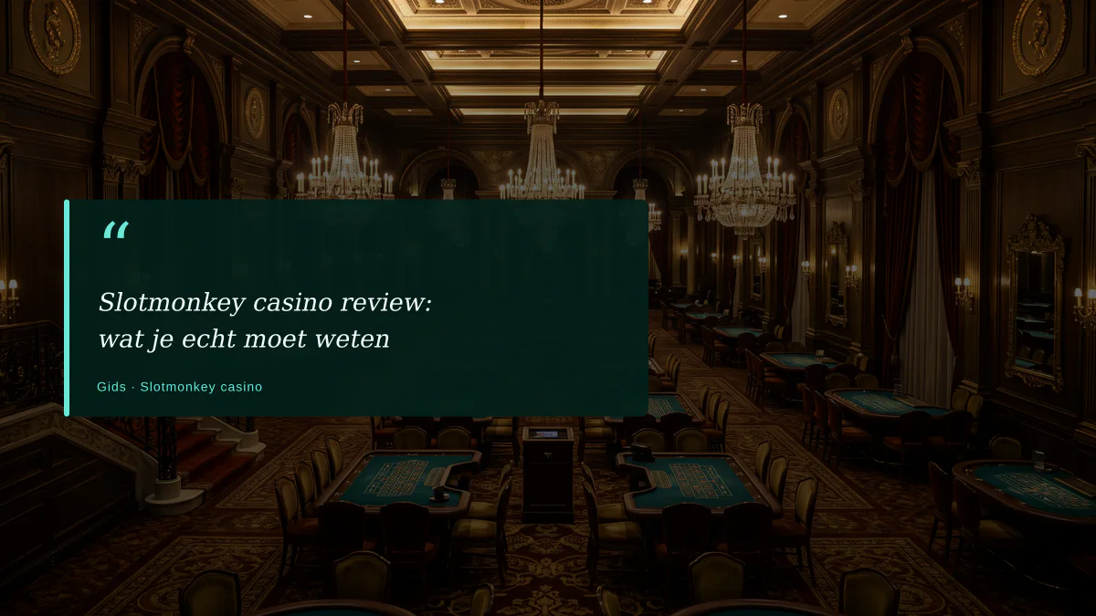 Slotmonkey casino review: wat je echt moet weten