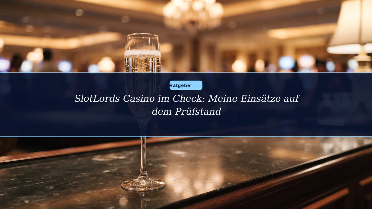 SlotLords Casino im Check: Meine Einsätze auf dem Prüfstand