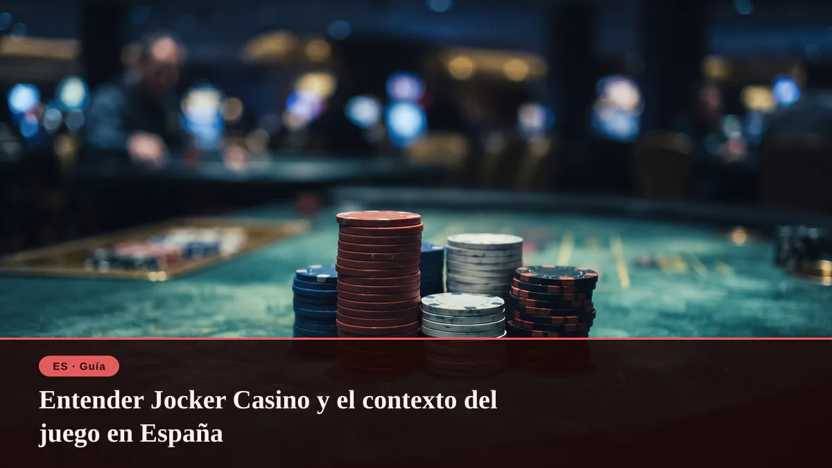 Entender Jocker Casino y el contexto del juego en Espa&ntilde;a