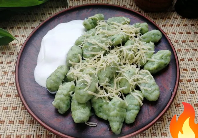 Фото Картофельные ньокки с черемшой