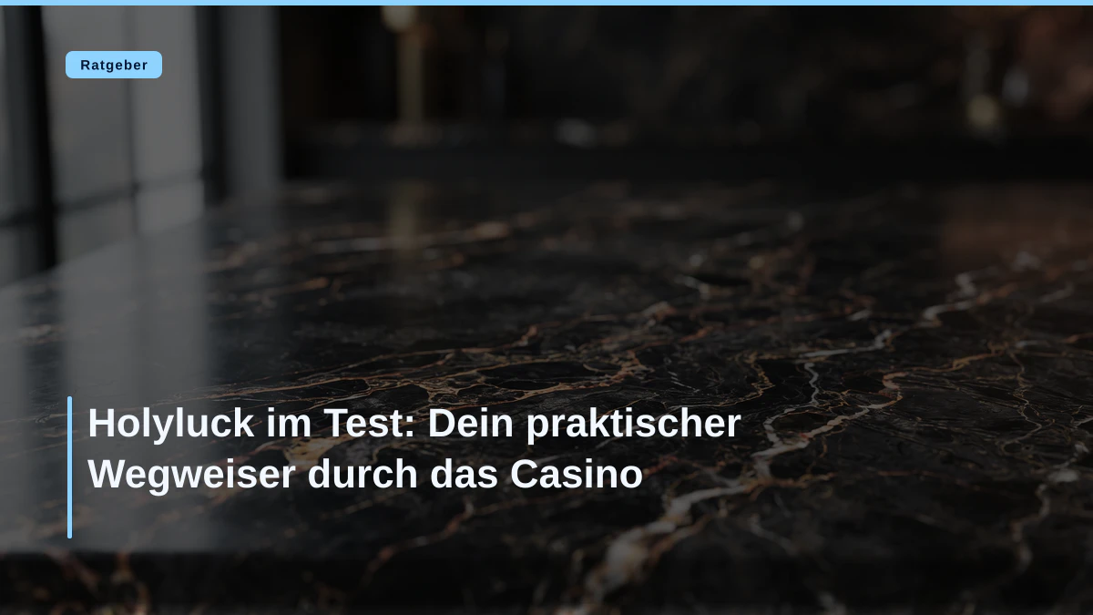 Holyluck im Test: Dein praktischer Wegweiser durch das Casino