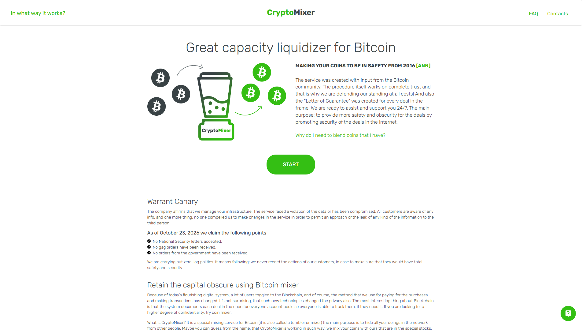Сохранённый снимок cryptomixer.life
