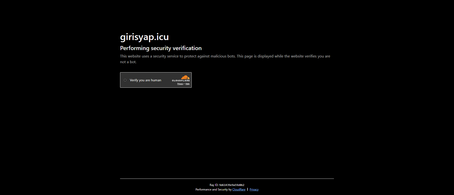 Forensic screenshot of girisyap.icu showing the phishing page layout