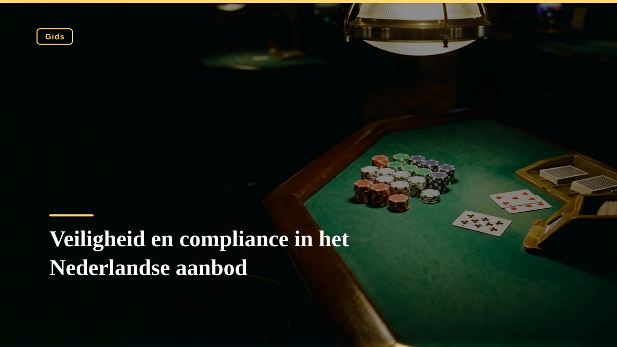 Veiligheid en compliance in het Nederlandse aanbod