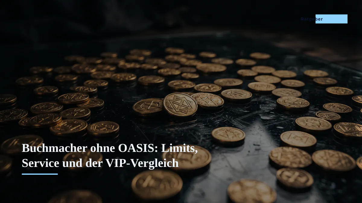 Buchmacher ohne OASIS: Limits, Service und der VIP-Vergleich