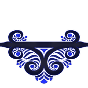 Page Break | Blue Designed Half