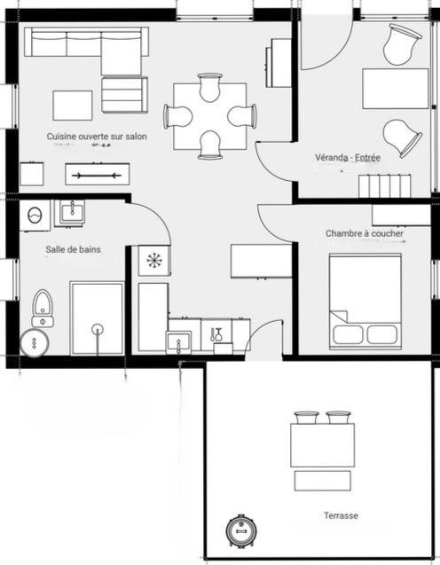 Plan du gîte les Mathys