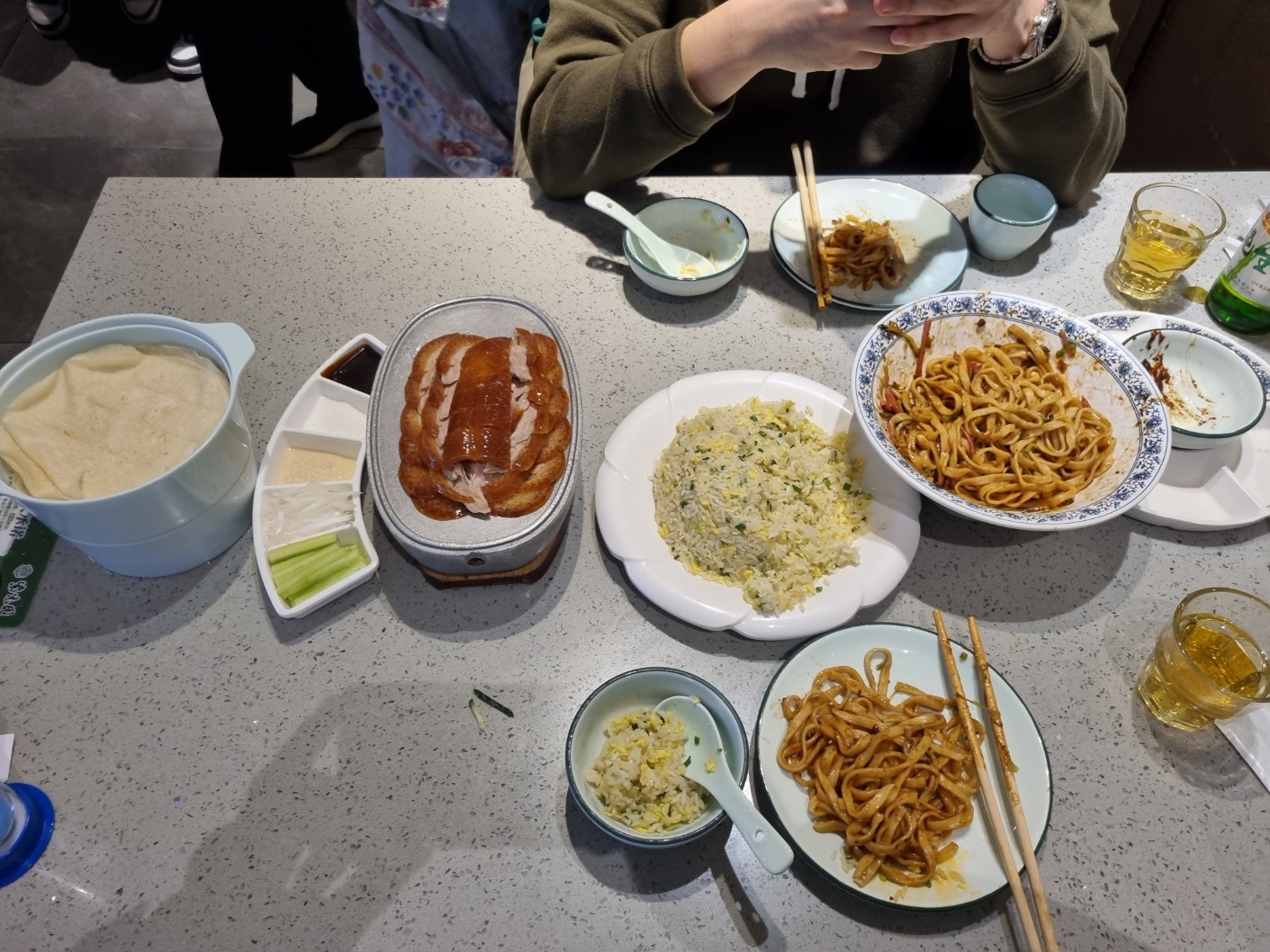 자광원 주문한 전체 음식 풀 셋팅