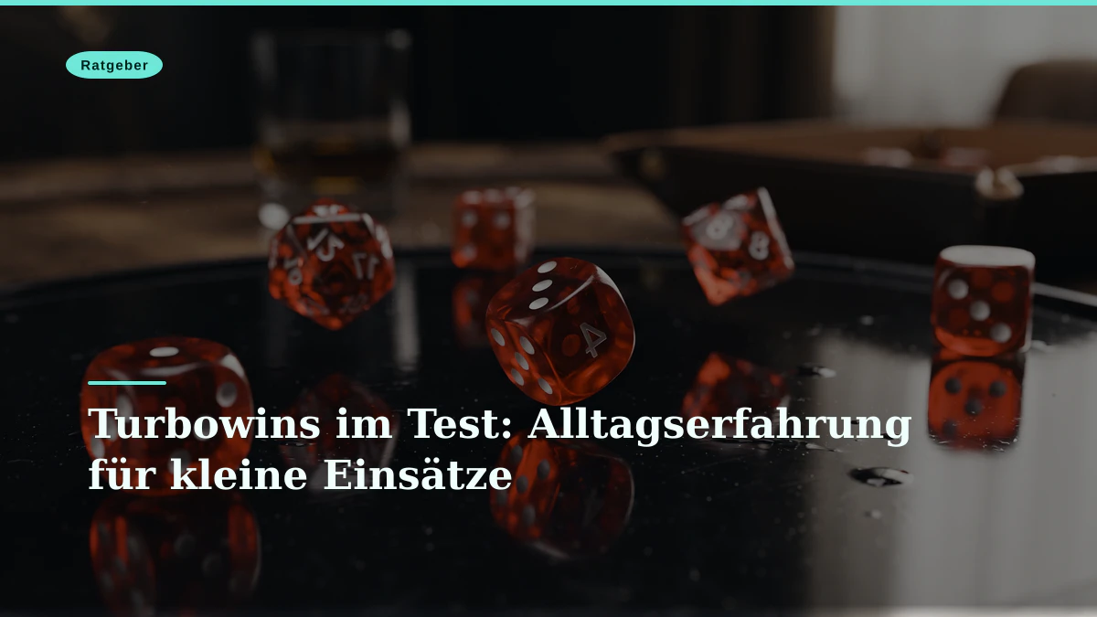 Turbowins im Test: Alltagserfahrung für kleine Einsätze