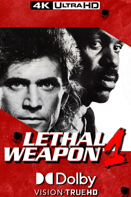 Lethal Weapon 1987, 4K, MOVIE, COVER, POSTER, ART, 80s, Richard Donner, Joel Silver, Jennie Lew Tugend, COPS, ACTION, THRILLER, Mel Gibson, Danny Glover, 1ST