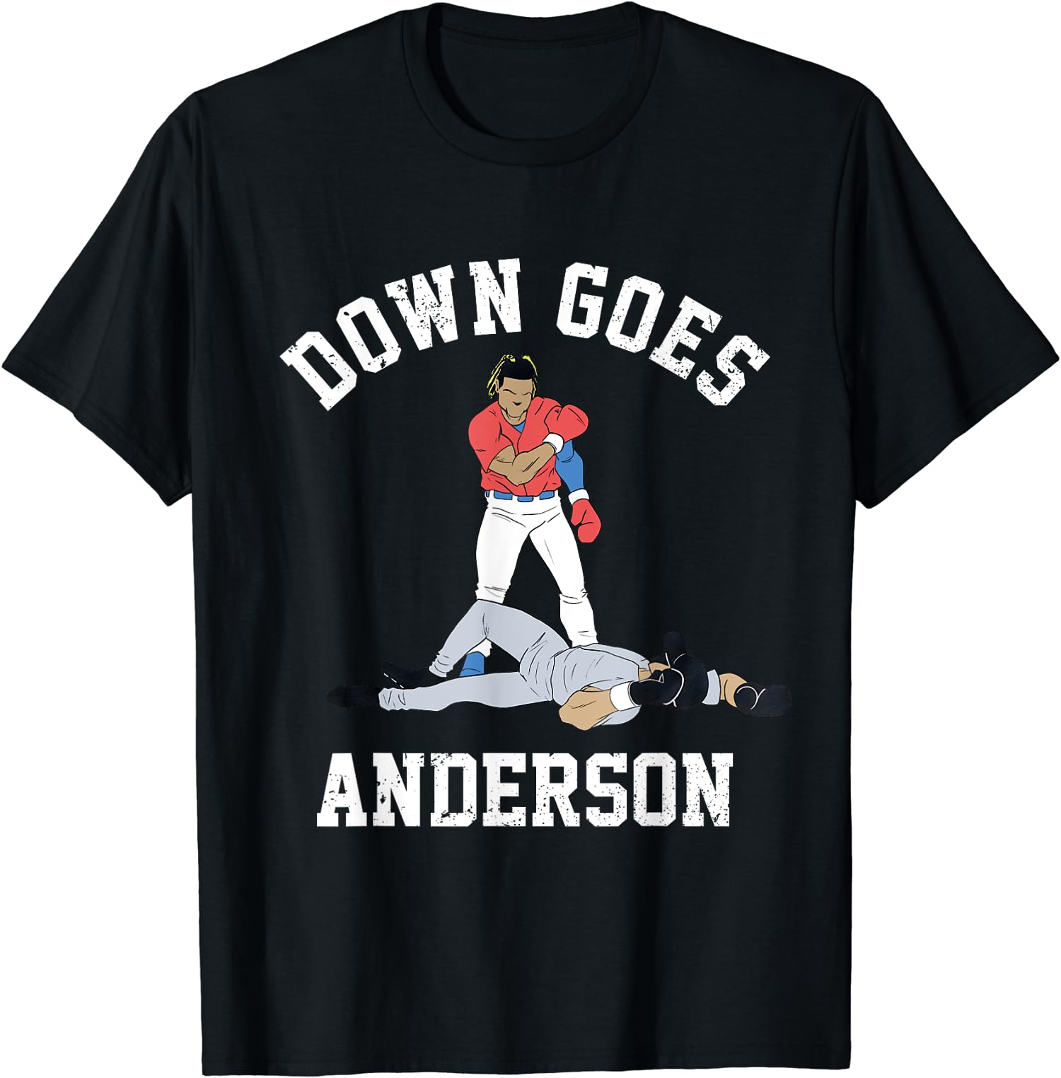 Funny Baseball Down Goes Anderson Sport Player Gift Unisex T-Shirt
