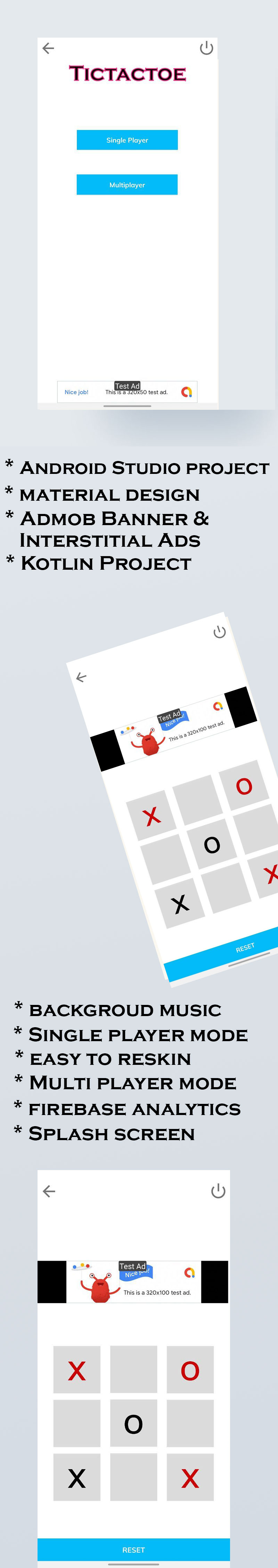 Ultimate TicTacToe Puzzle Game with Admob Ads