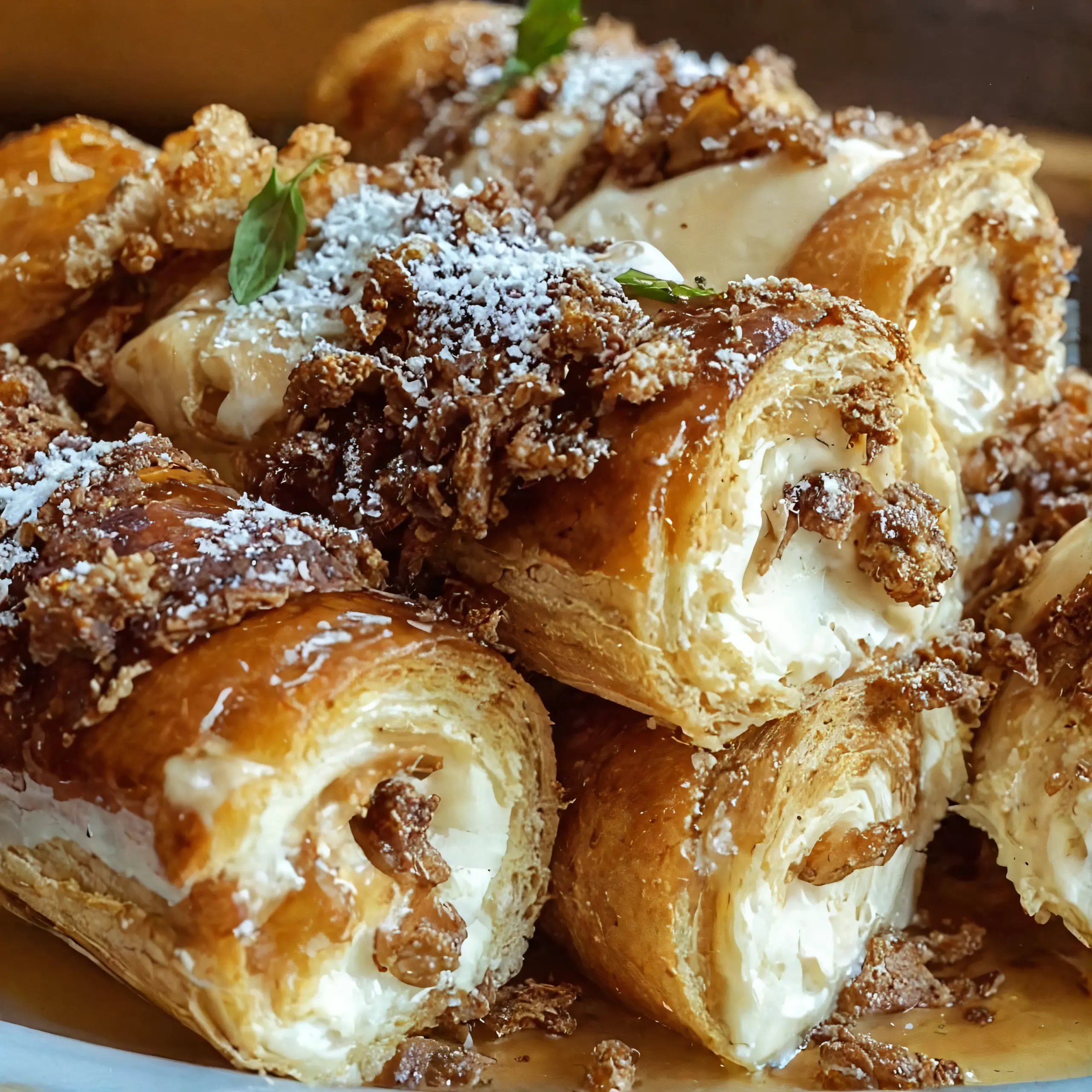 Cinnamon Roll Cheesecake Chimichanga