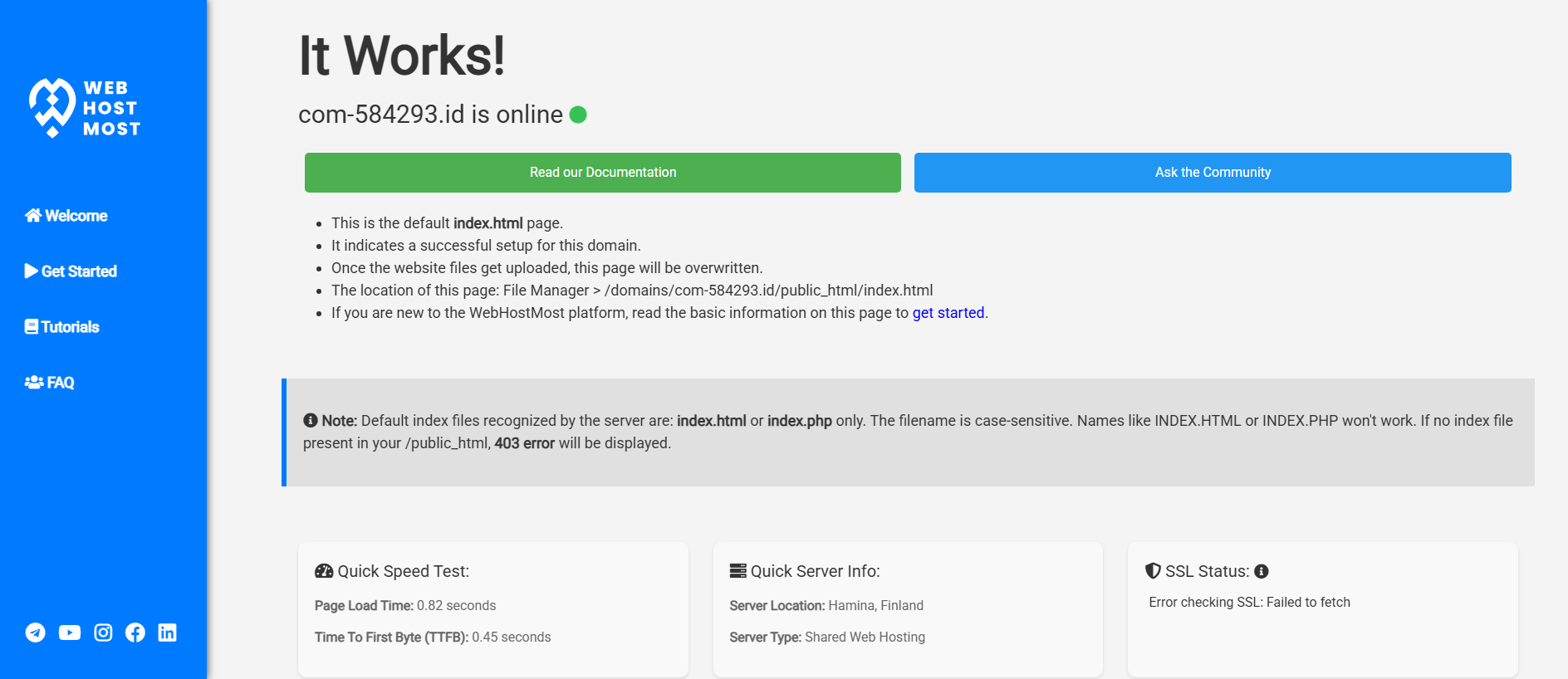 Forensic screenshot of com-584293.id showing the phishing page layout