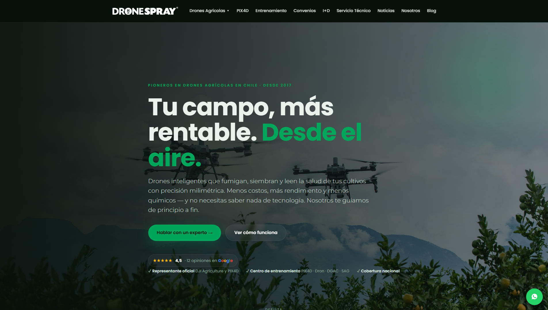 Stored capture of dronespray.cl