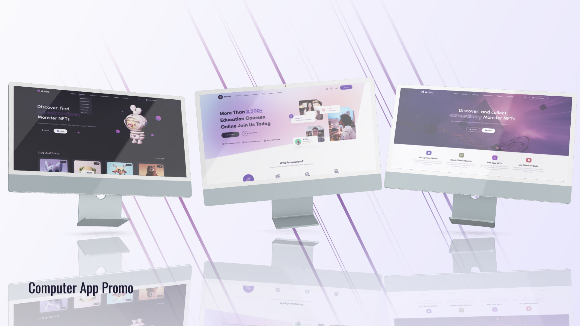 Desktop Promo Website Presentation Desktop Promo Website Presentation
