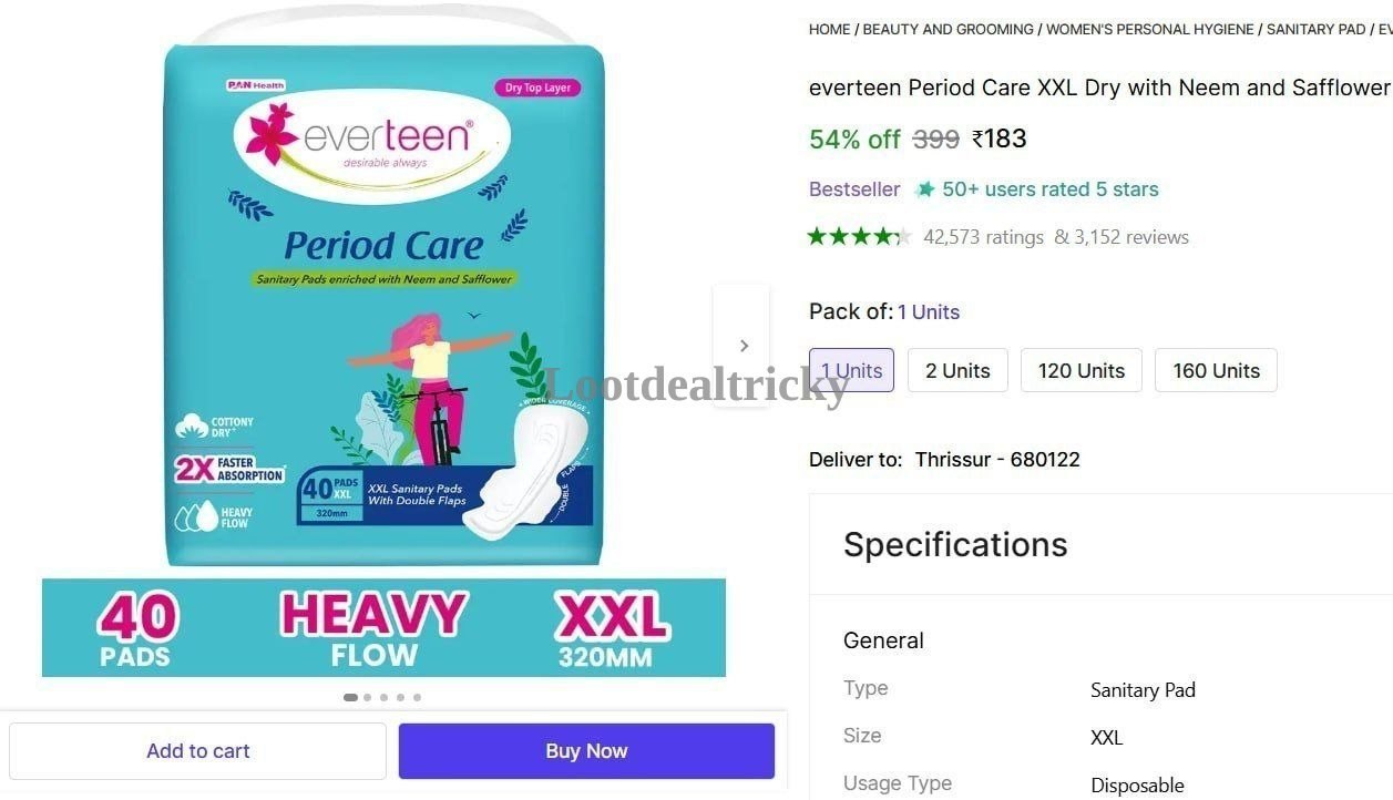Everteen Period Care – Just ₹183 | Best Deal Everteen Period Care – Just ₹183 | Best Deal
