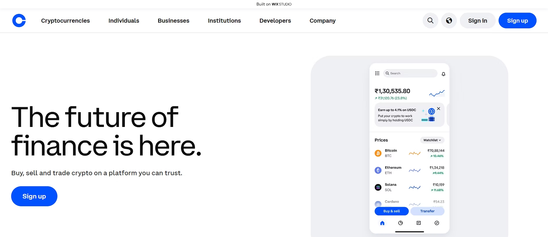Forensic screenshot of base-extension-page.wixstudio.com showing the phishing page layout