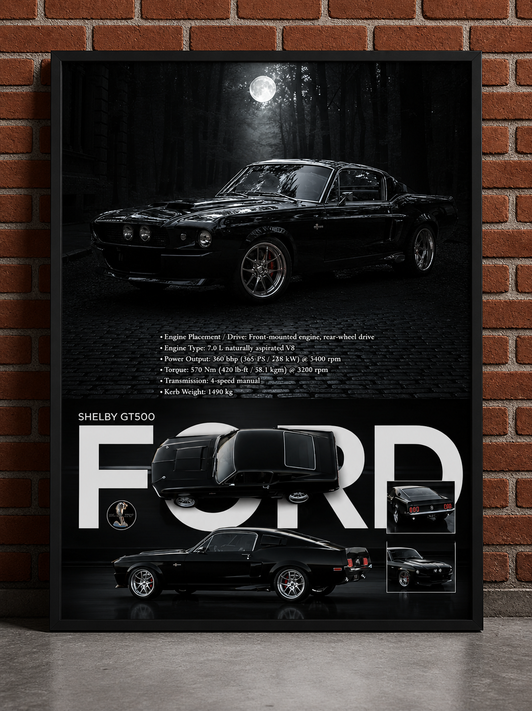 Ford Shelby GT500 Poster