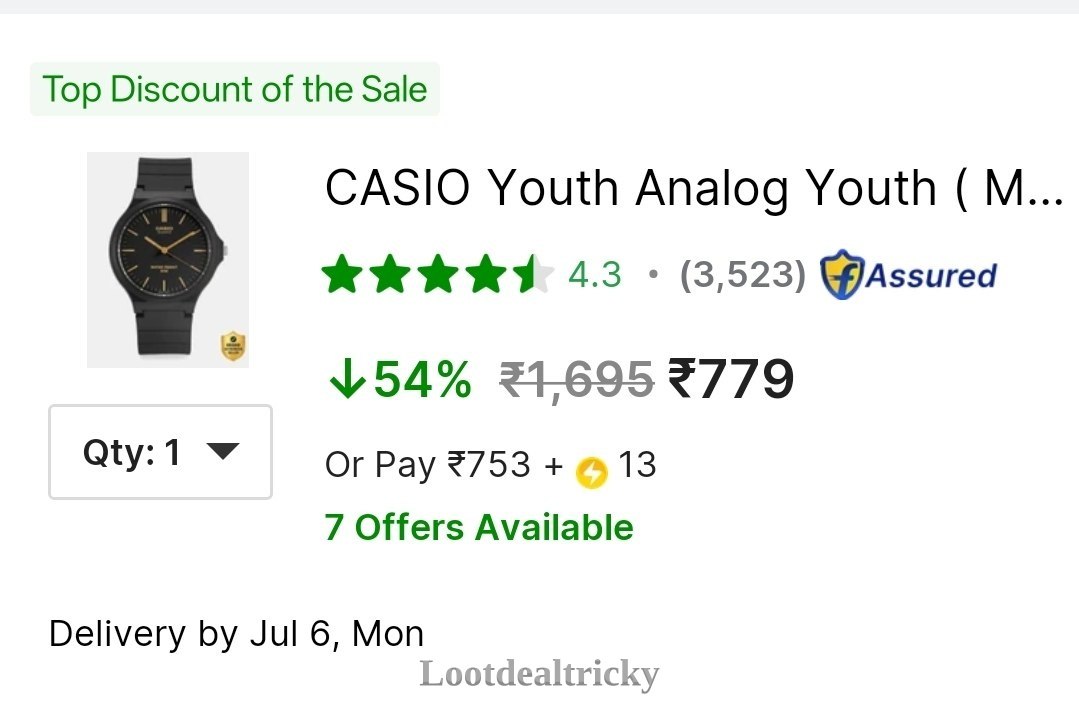 Grab Casio Mw – Ultimate Budget Deal @ ₹779 Grab Casio Mw – Ultimate Budget Deal @ ₹779