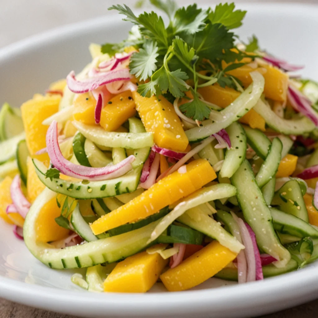 Tropical Cucumber Mango Slaw: A Refreshing Summer Treat!