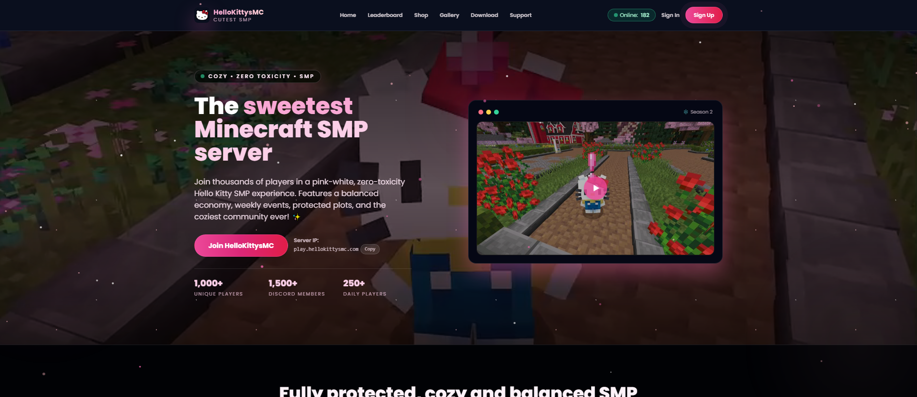 Forensic screenshot of hellokittysmc.com showing the phishing page layout