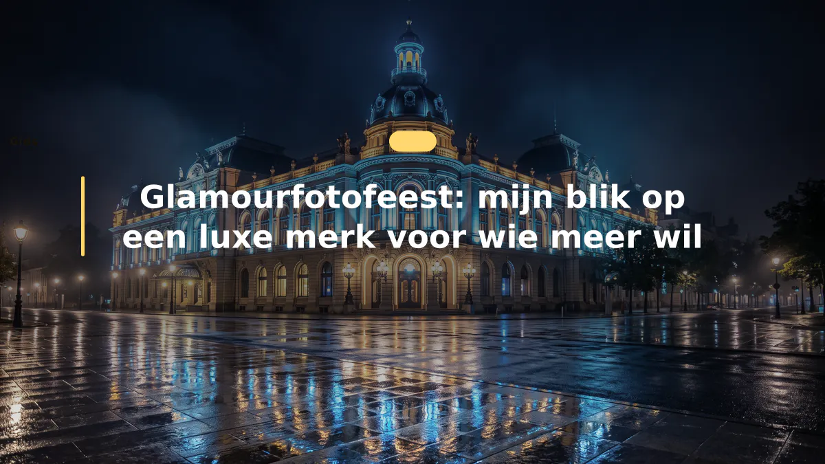 Glamourfotofeest: mijn blik op een luxe merk voor wie meer wil