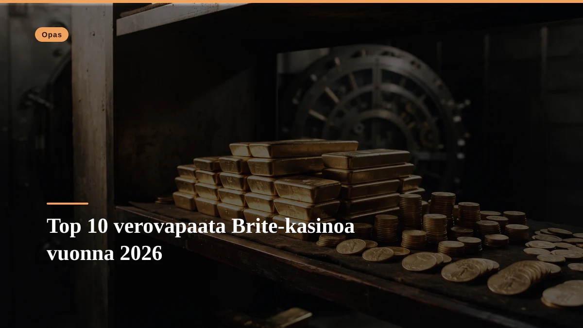 Top 10 verovapaata Brite-kasinoa vuonna 2026