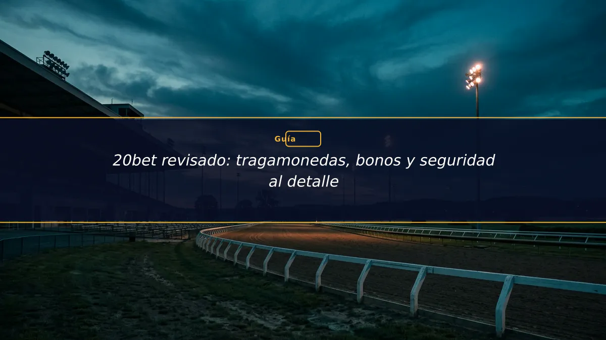 20bet revisado: tragamonedas, bonos y seguridad al detalle