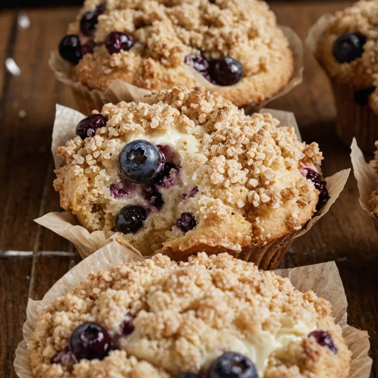 Easy Blueberry Crumble Muffins Recipe