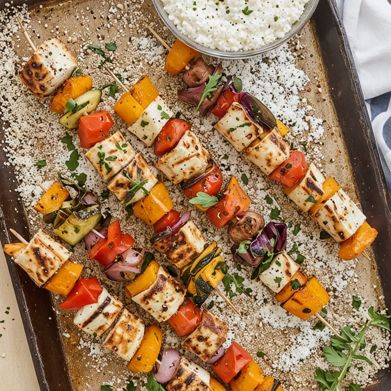 Perfect Grilled Halloumi Skewers Recipe
