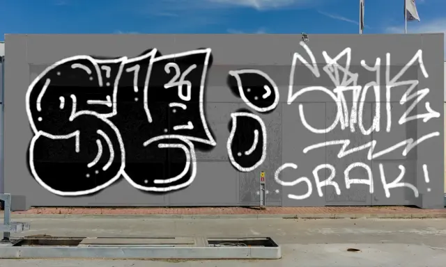 Graffiti artwork by SRAK