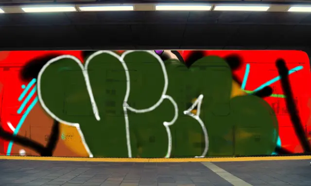 Graffiti artwork by Tkiz