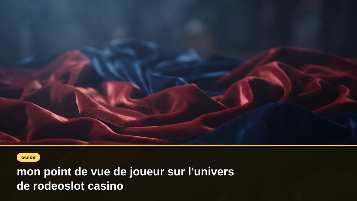 mon point de vue de joueur sur l'univers de rodeoslot casino