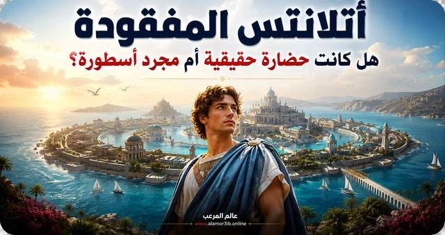 رسم تخيلي لمدينة أتلانتس حسب وصف أفلاطون